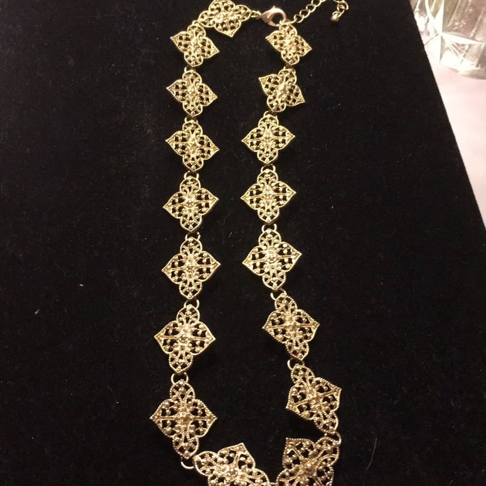 Burnished Gold Plated Necklace